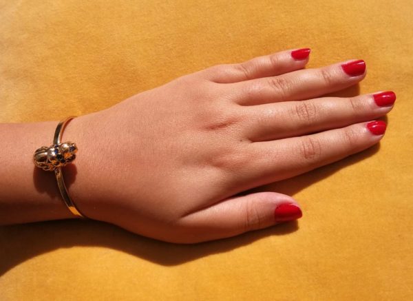 Eva Segoura - bijoux fantaisie animaux - bracelet chien or