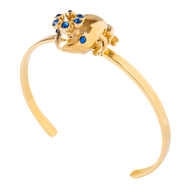 Eva Segoura - bijoux fantaisie animaux - bracelet grenouille or